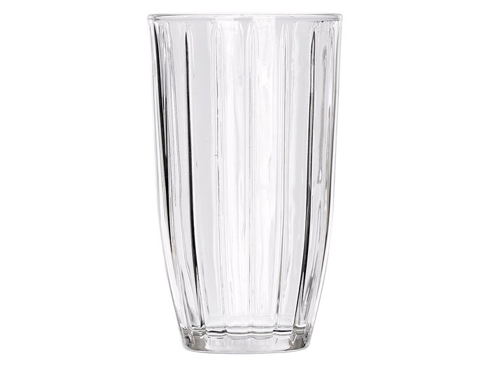 Vivalto Vaso Alto Rayas 440 ml Transparente Vidrio 8.2 x 14.2 x 8.2 cm (Set de 24)