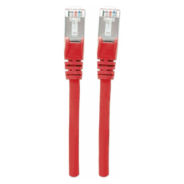 Intellinet Patchkabel Cat7 de 0,25m Rojo con conectores RJ-45