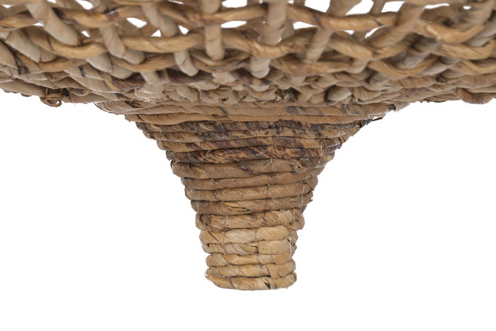 DKD Home Decor Lámpara Techo Balines Natural 70 x 70 x 50 cm Fibras Naturales