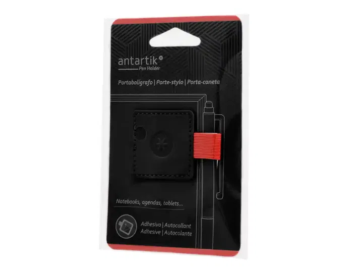 Antartik Portaboligrafos Autoadhesivo para Cuaderno Note con Elástico hasta 15mm Grosor, Negro y Rojo Antartik Portaboligrafos Autoadhesivo para Cuaderno Note con Elástico hasta 15mm Grosor, Negro y Rojo