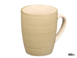 Vessia Taza 300 ml 8.6x10.6 cm Espiral Verde Oliva Cerámica (Set de 36)