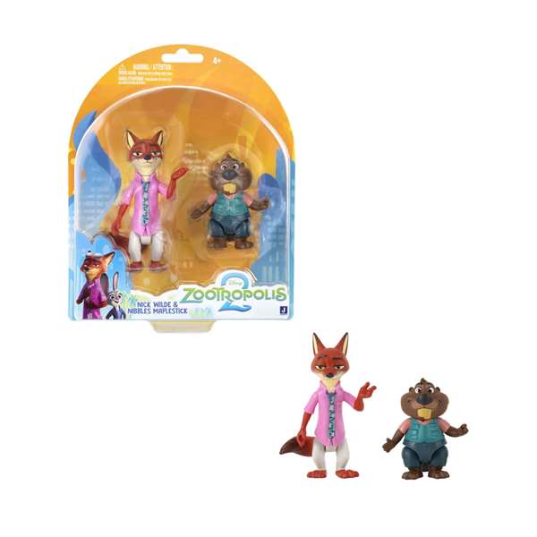 Jazwares Figura Zootropolis Duo de Detectives 10 cm Pack 2 Unidades - Modelos Surtidos