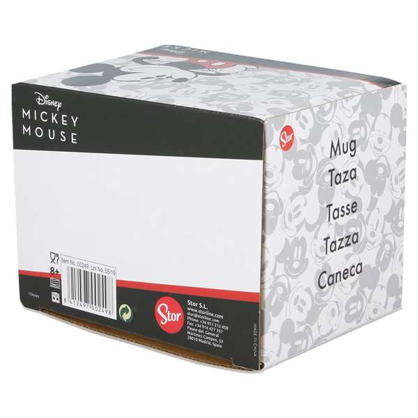 Stor Taza de Cerámica Disney "Mickey 90" Edición Nova - 360 ml, Ideal para Coleccionistas y Regalo, Presentada en Caja