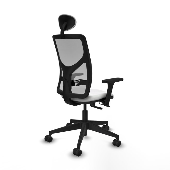 PIQUERAS Y CRESPO Silla de oficina Motilla con mecanismo Sincro/Traslack Blanco y Gris PIQUERAS Y CRESPO Silla de oficina Motilla con mecanismo Sincro/Traslack Blanco y Gris