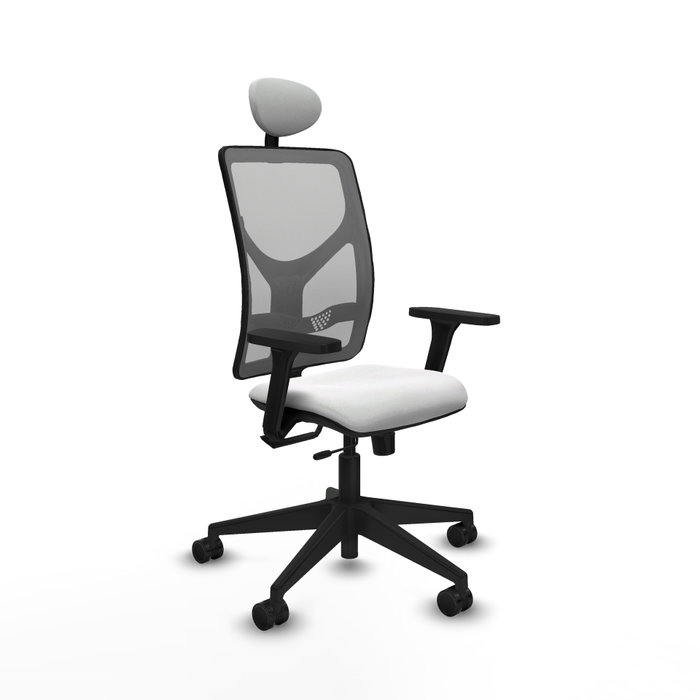 PIQUERAS Y CRESPO Silla de oficina Motilla con mecanismo Sincro/Traslack Blanco y Gris PIQUERAS Y CRESPO Silla de oficina Motilla con mecanismo Sincro/Traslack Blanco y Gris