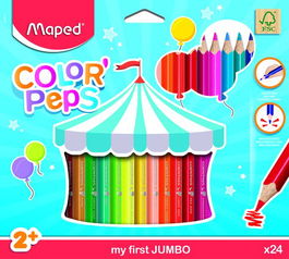 Lapices De Colores Maped Color Peps Jumbo Estuche De 24