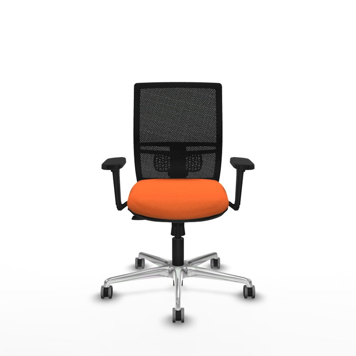 PIQUERAS Y CRESPO Silla de oficina Yunquera con mecanismo Sincro/Traslack, Naranja y Negro PIQUERAS Y CRESPO Silla de oficina Yunquera con mecanismo Sincro/Traslack, Naranja y Negro