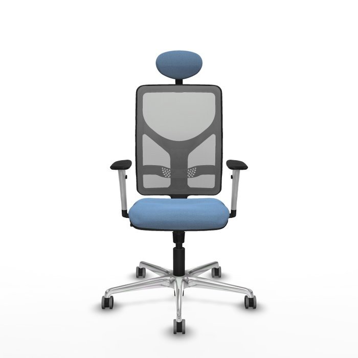 PIQUERAS Y CRESPO Silla de oficina Motilla Azul cielo y Gris PIQUERAS Y CRESPO Silla de oficina Motilla Azul cielo y Gris