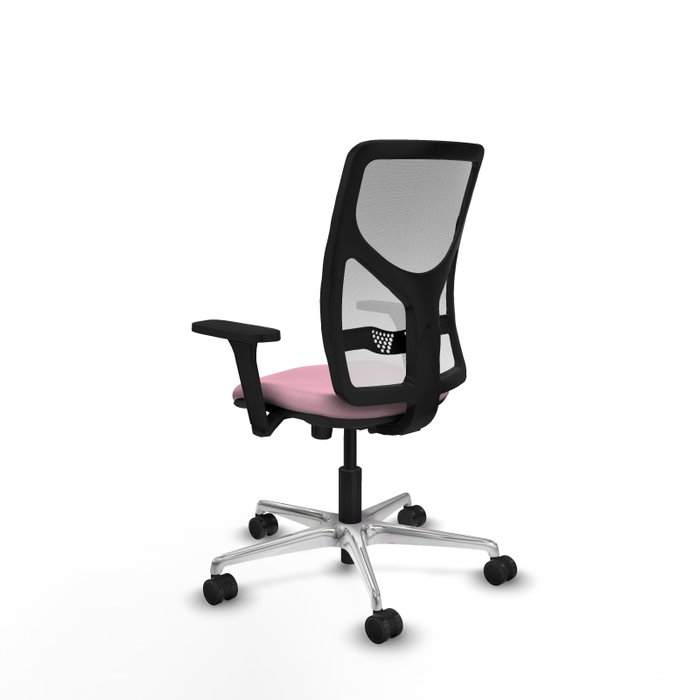 PIQUERAS Y CRESPO Silla de oficina Motilla Rosa y Blanco PIQUERAS Y CRESPO Silla de oficina Motilla Rosa y Blanco