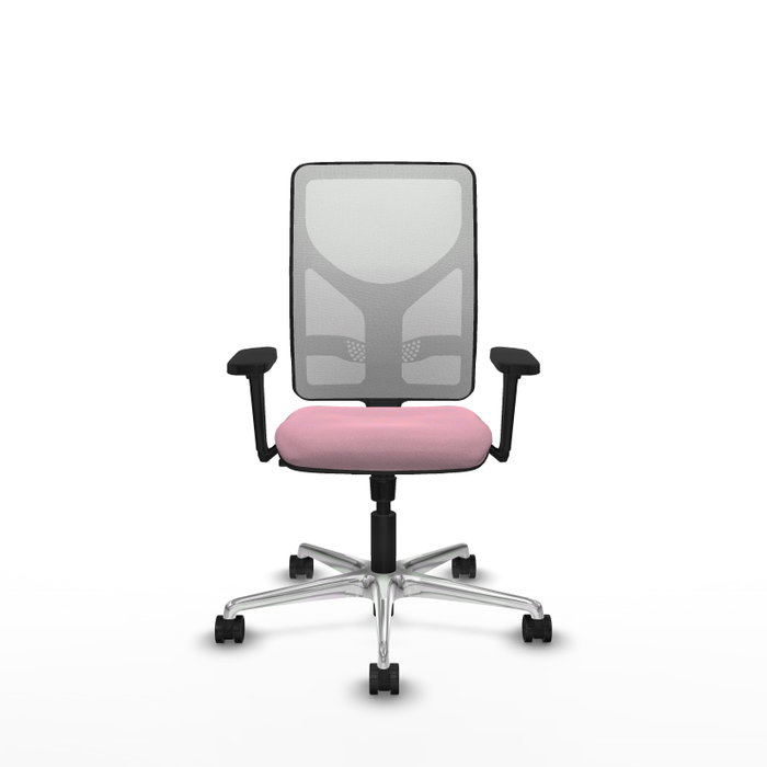 PIQUERAS Y CRESPO Silla de oficina Motilla Rosa y Blanco PIQUERAS Y CRESPO Silla de oficina Motilla Rosa y Blanco