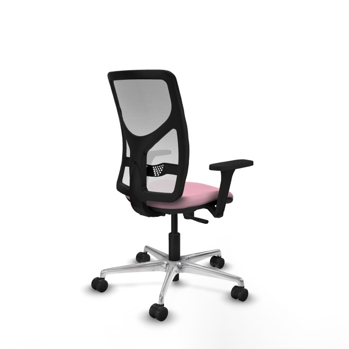 PIQUERAS Y CRESPO Silla de oficina Motilla Rosa y Blanco PIQUERAS Y CRESPO Silla de oficina Motilla Rosa y Blanco