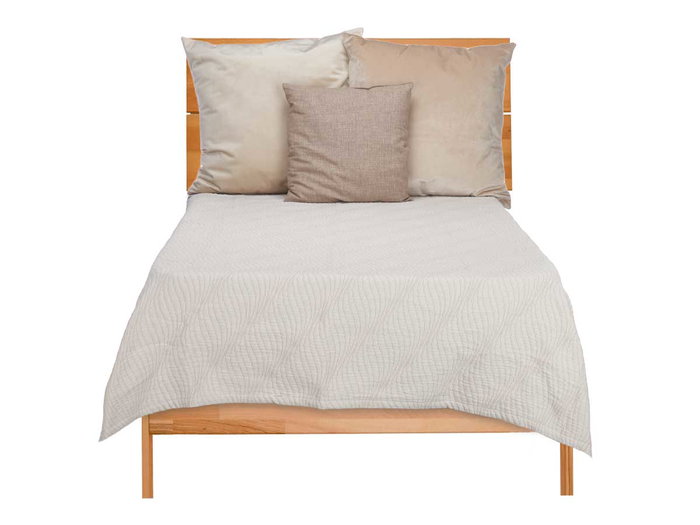 Giftdecor Colcha Cama Agua Beige 180 x 260 cm (Set de 4)
