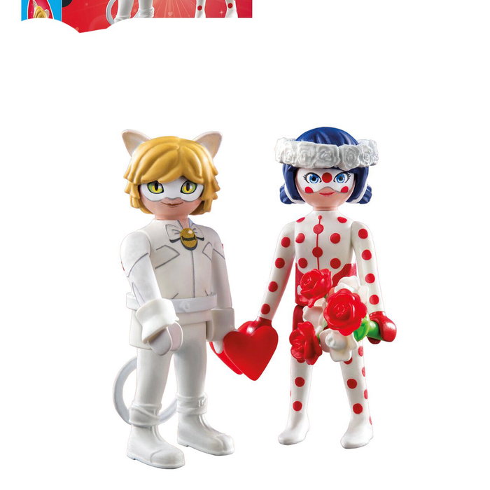 PLAYMOBIL Miraculous: Ladybug y Cat Noir Sueño Boda 71865