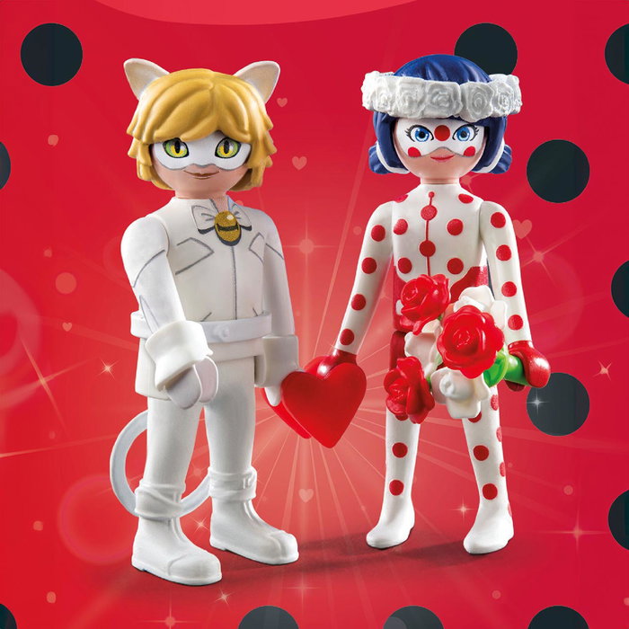 PLAYMOBIL Miraculous: Ladybug y Cat Noir Sueño Boda 71865