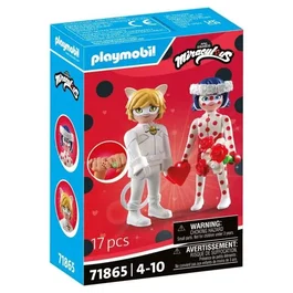 Playmobil 71865 Boda de Ladybug y Cat Noir Miraculous Set de Juego Juguete para Niños Niñas Edades 4+