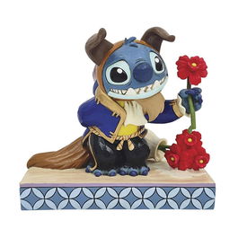 Enesco Figura Disney Traditions Jim Shore: Stitch Como La Bestia - Coleccionable Disney, Bella y la Bestia, Lilo y Stitch