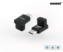 MicroConnect Adaptador USB-C Premium USB4 en ángulo 240W 40Gbps 8K@60Hz