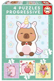 EDUCA BORRAS Puzzle Progresivo Capybaras Capyfun de 6 a 16 piezas