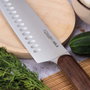 3 Claveles Cuchillo Santoku Oslo 17,5 cm de Madera de Nogal
