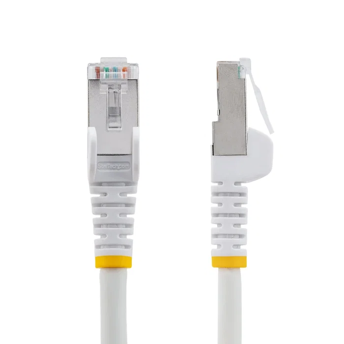Cable startech.com 7m cat6a ethernet white low smoke zero halogen (lszh) 10gbe 500mhz 100w poe++ snagless rj-45 w/strain reliefs Cable startech.com 7m cat6a ethernet white low smoke zero halogen (lszh) 10gbe 500mhz 100w poe++ snagless rj-45 w/strain reliefs