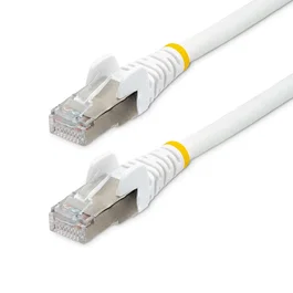 StarTech.com Cable de Red Ethernet CAT6a 7m Blanco LSZH 10GbE 500MHz PoE++ 100W Snagless sin Pestillo S/FTP
