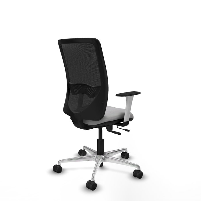 PIQUERAS Y CRESPO Silla de oficina Zulema con mecanismo Sincro/Traslack Gris claro y Negro