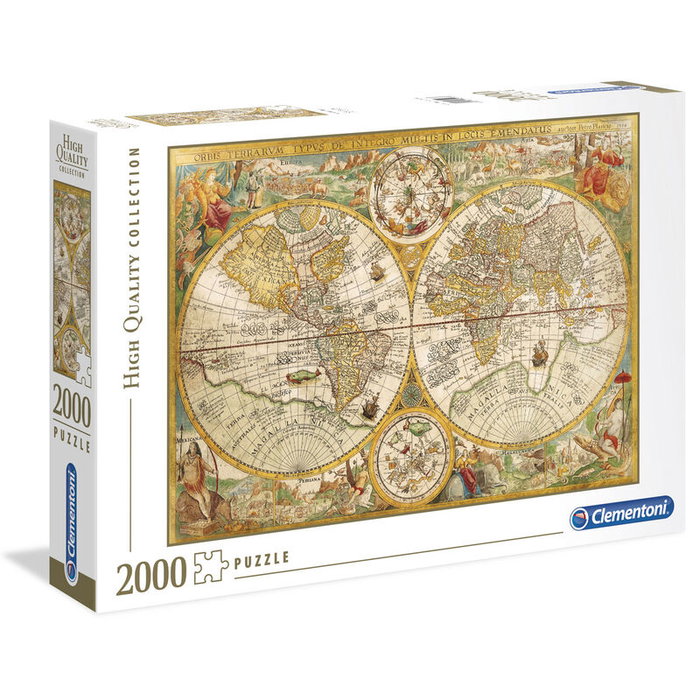 Clementoni Puzzle Mapa Antiguo 2000 Piezas 97,5x66,8cm