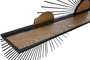 DKD Home Decor Estanteria Pared Negro Natural Metal MDF 70 x 12 x 51 cm