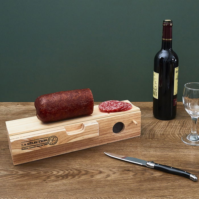 Cook Concept Industriel Caja/Tabla Embutido con Cuchillo 33x8,5x8 cm