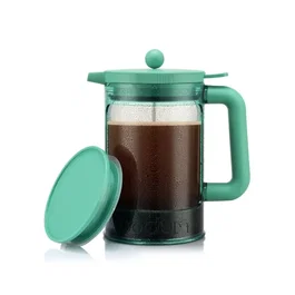 Bodum BOD0699965637255 Cafetera eléctrica, para café caliente y frío, 1.5L (12 tazas), con tapa, color verde