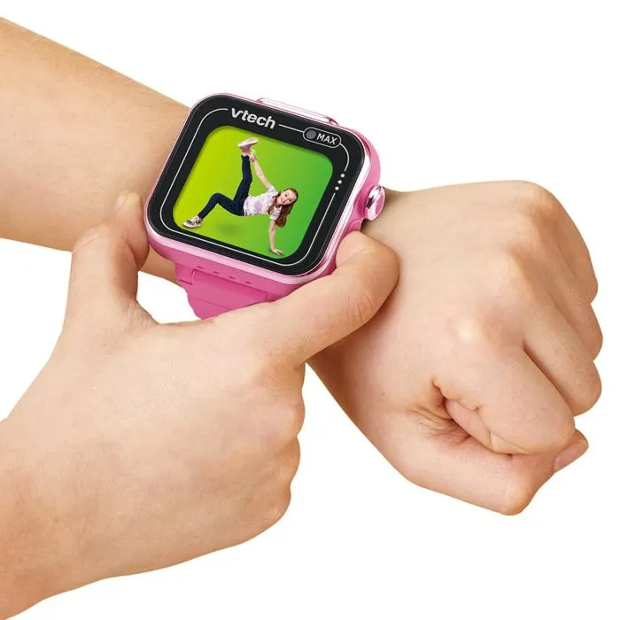 VTECH Kidizoom Max Smartwatch - Reloj Inteligente Niños - Color Rosa - Idioma Francés