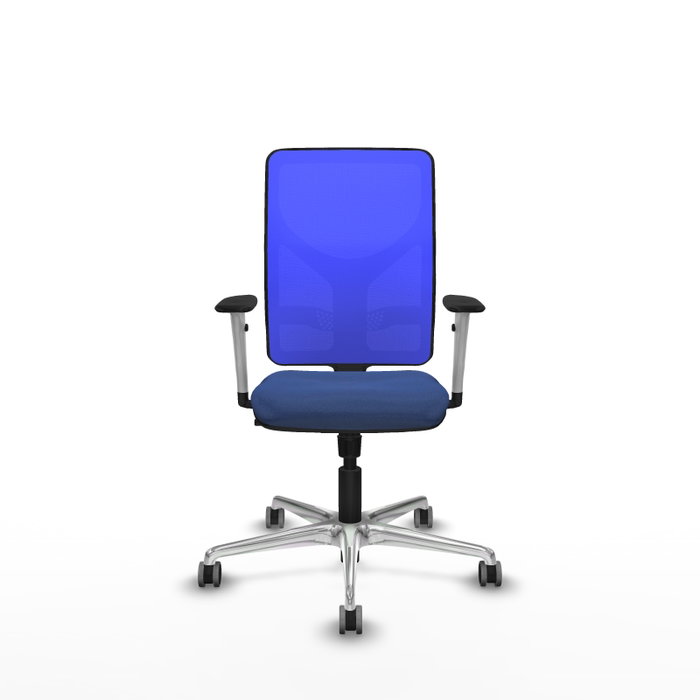 PIQUERAS Y CRESPO Silla de oficina Motilla con mecanismo Sincro, Azul marino y Azul