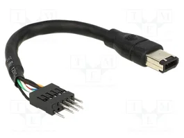 DeLOCK Cable FireWire A a Borne de Poste Negro 0,016 m
