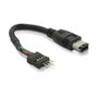 DeLOCK Cable FireWire A a Borne de Poste Negro 0,016 m