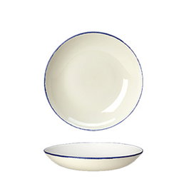 Steelite Dapple-Blue Plato Hondo Coupe 22 cm - Vajilla de Vitro Porcelana (Set de 24)