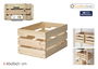 Inde Caja Madera Apilable 40 cm x 25 cm x 20 cm (4 Unidades)