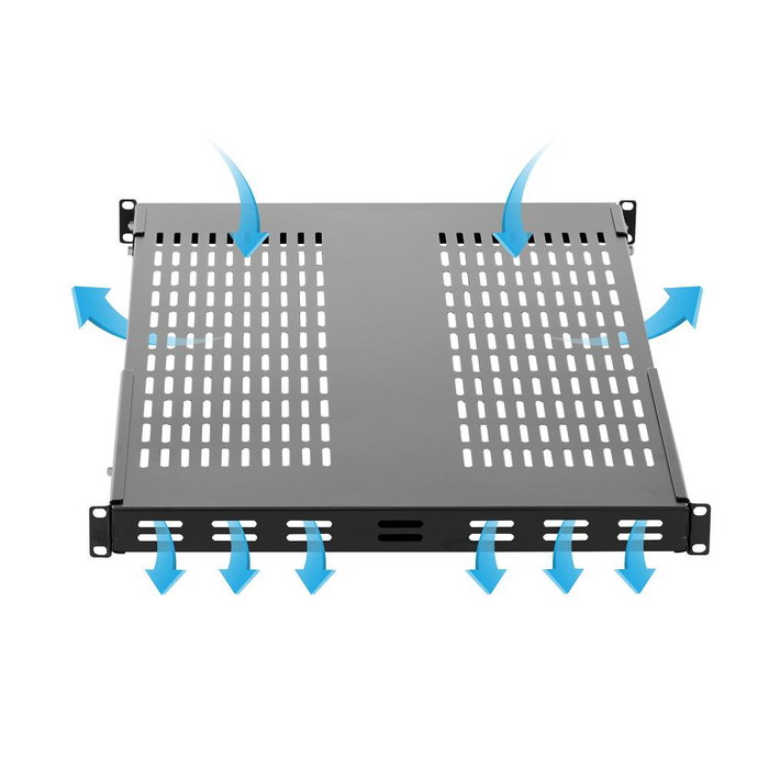 StarTech Estante Ventilado Ajustable 1U para Rack de 19 Pulgadas
