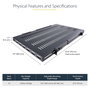 StarTech Bandeja Fija 1U Ventilada de Profundidad Ajustable
