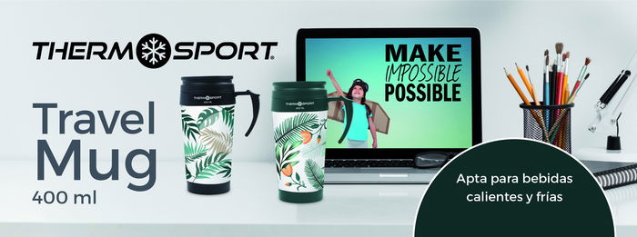 Thermosport Travel Mug Decorada 400ml con 2 Surtidos - Elegante Taza Térmica de Viaje Perfecta para Bebidas Calientes o Frías (12 Unidades) Thermosport Travel Mug Decorada 400ml con 2 Surtidos - Elegante Taza Térmica de Viaje Perfecta para Bebidas Calientes o Frías (12 Unidades)