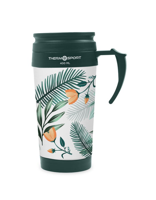Thermosport Travel Mug Decorada 400ml con 2 Surtidos - Elegante Taza Térmica de Viaje Perfecta para Bebidas Calientes o Frías (12 Unidades) Thermosport Travel Mug Decorada 400ml con 2 Surtidos - Elegante Taza Térmica de Viaje Perfecta para Bebidas Calientes o Frías (12 Unidades)
