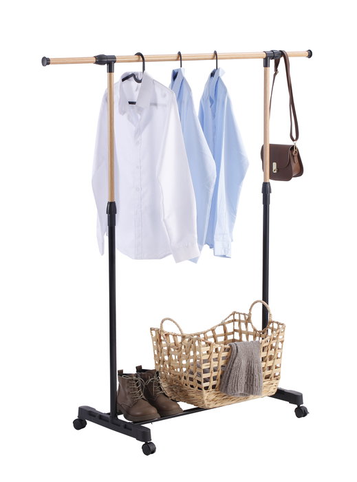 Inde Perchero Exte.Wood Ajustable en Altura de 88-145 cm, Ancho 43 cm, Profundidad 90-160 cm - Confortime (6 Unidades)