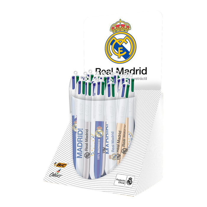 Bic Bolígrafo Real Madrid CF 4 Colores Retráctil Bic Bolígrafo Real Madrid CF 4 Colores Retráctil