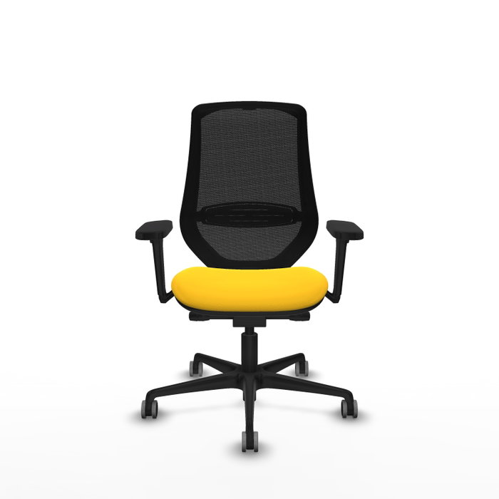 PIQUERAS Y CRESPO Silla de oficina Mardos con mecanismo Sincro/Traslack, Amarillo y Negro PIQUERAS Y CRESPO Silla de oficina Mardos con mecanismo Sincro/Traslack, Amarillo y Negro