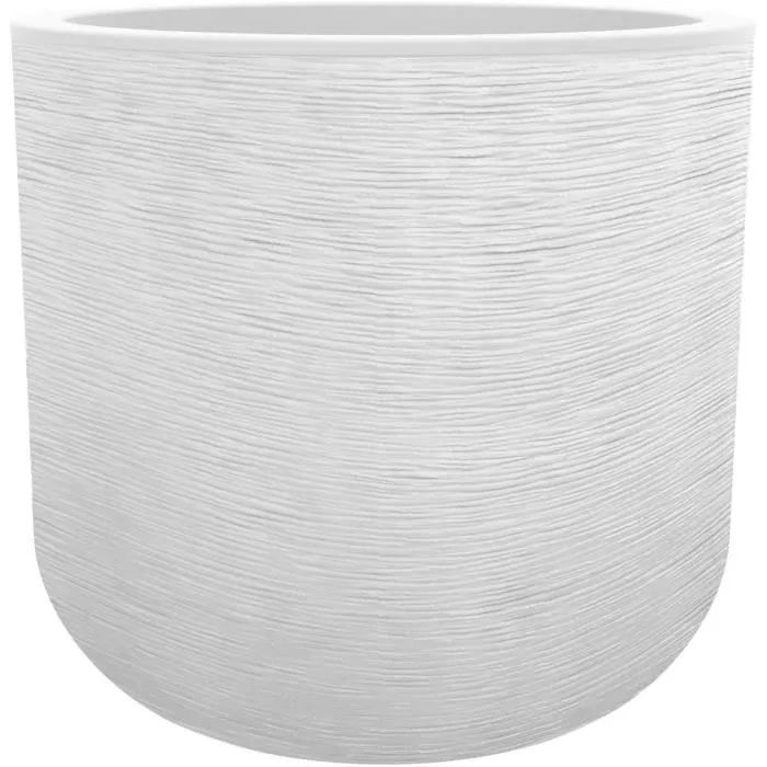 Eda Maceta Redonda Graphit'Up 50 cm 67 L Blanco Cal Eda Maceta Redonda Graphit'Up 50 cm 67 L Blanco Cal