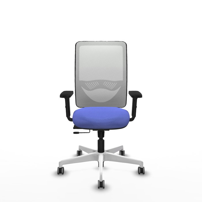 PIQUERAS Y CRESPO Silla de oficina Zulema con mecanismo Sincro/Traslack, Azul claro y Blanco PIQUERAS Y CRESPO Silla de oficina Zulema con mecanismo Sincro/Traslack, Azul claro y Blanco