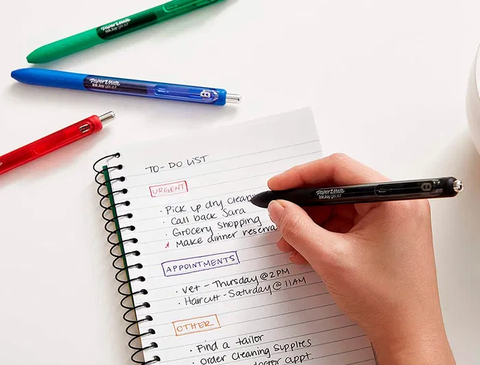 Papermate Inkjoy Retractil Gel Pen Bolígrafo Azul 0,7mm Punta de Bola 0.35mm