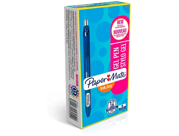 Papermate Inkjoy Retractil Gel Pen Bolígrafo Azul 0,7mm Punta de Bola 0.35mm