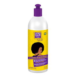 Novex Crema de Peinar Afrohair 500g para Rizos Definidos y Sin Encrespamiento con Aceite de Ricino, Linaza y Argán