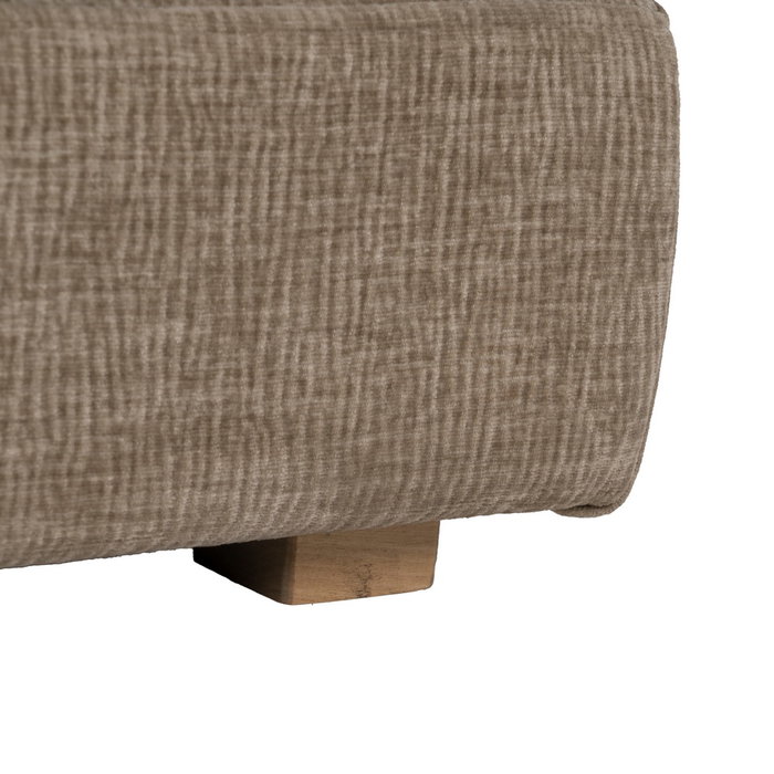 Sofá Beige Tejido-Madera Salón 89 X 101 X 71 cm