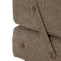 Ixia Sofá Beige de Tejido y Madera para Salón